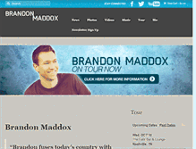 Tablet Screenshot of brandonmaddoxmusic.com